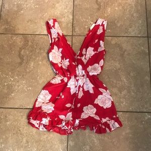 Pink Lily Romper